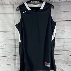 Nike Black White Dri-Fit sleeveless tank top
